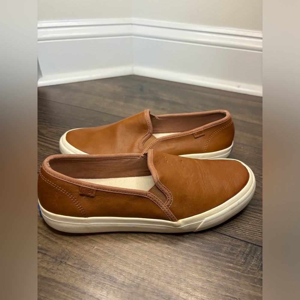 Brown Leather Keds
